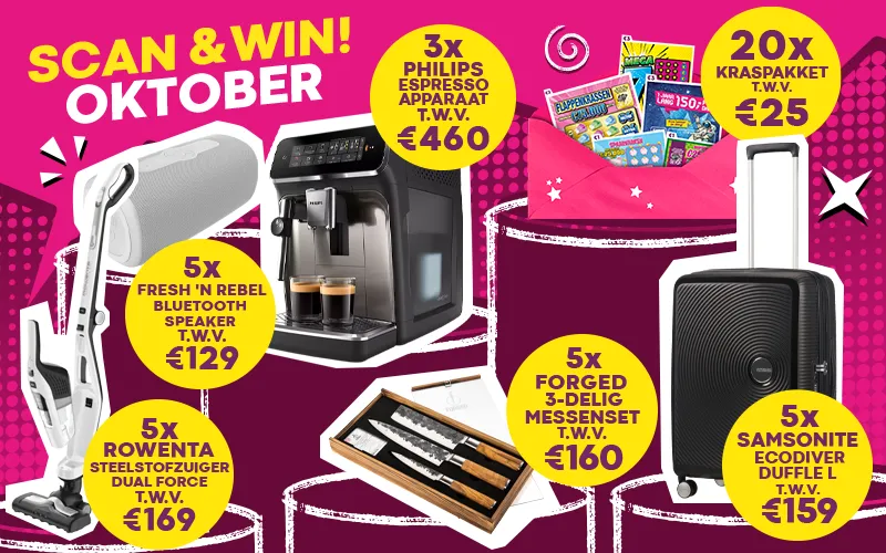 Scan en Win prijzenpakket oktober