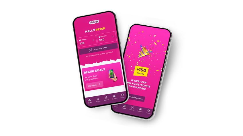 Schermen van Krasloten app