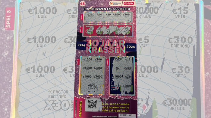 Op dit Kraslot viel een Hoofdprijs