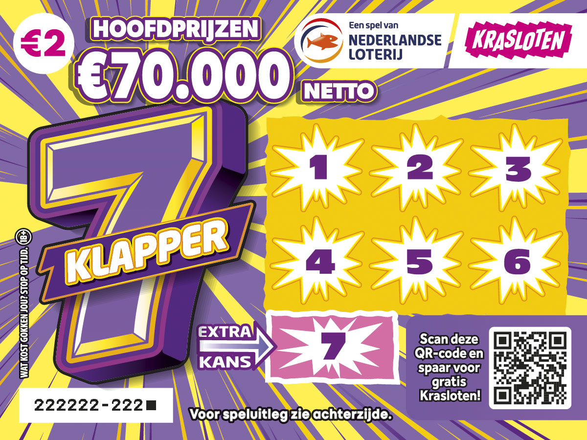 7 Klapper Kraslot