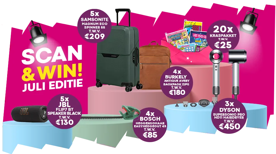 Scan en Win prijzenpakket 