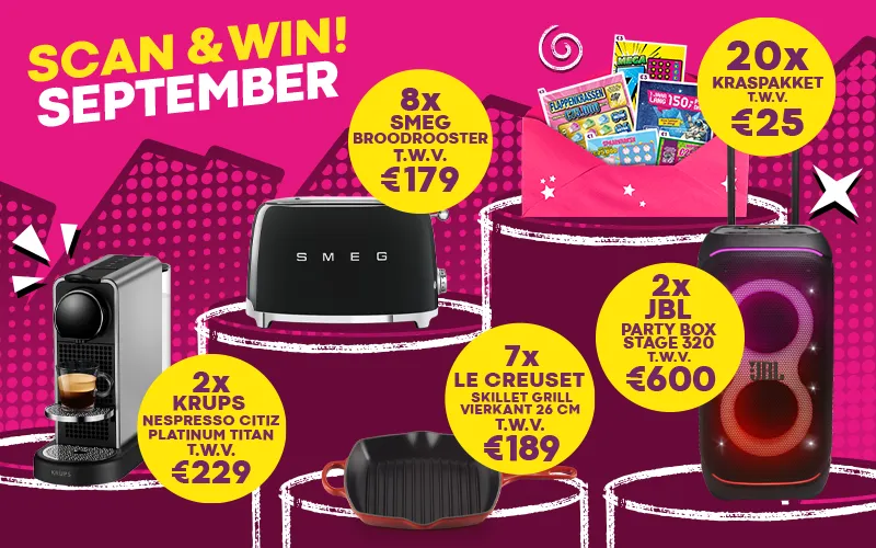 Scan en Win prijzenpakket september