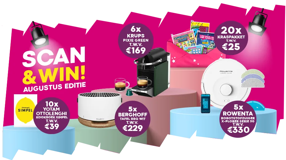 Scan en Win prijzenpakket augustus 
