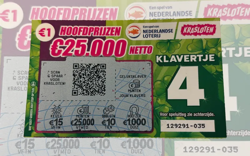 Op dit Kraslot viel een Hoofdprijs